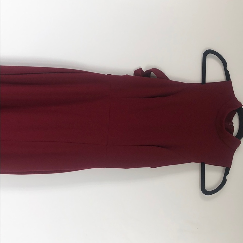 Lulu’s maroon long evening dress